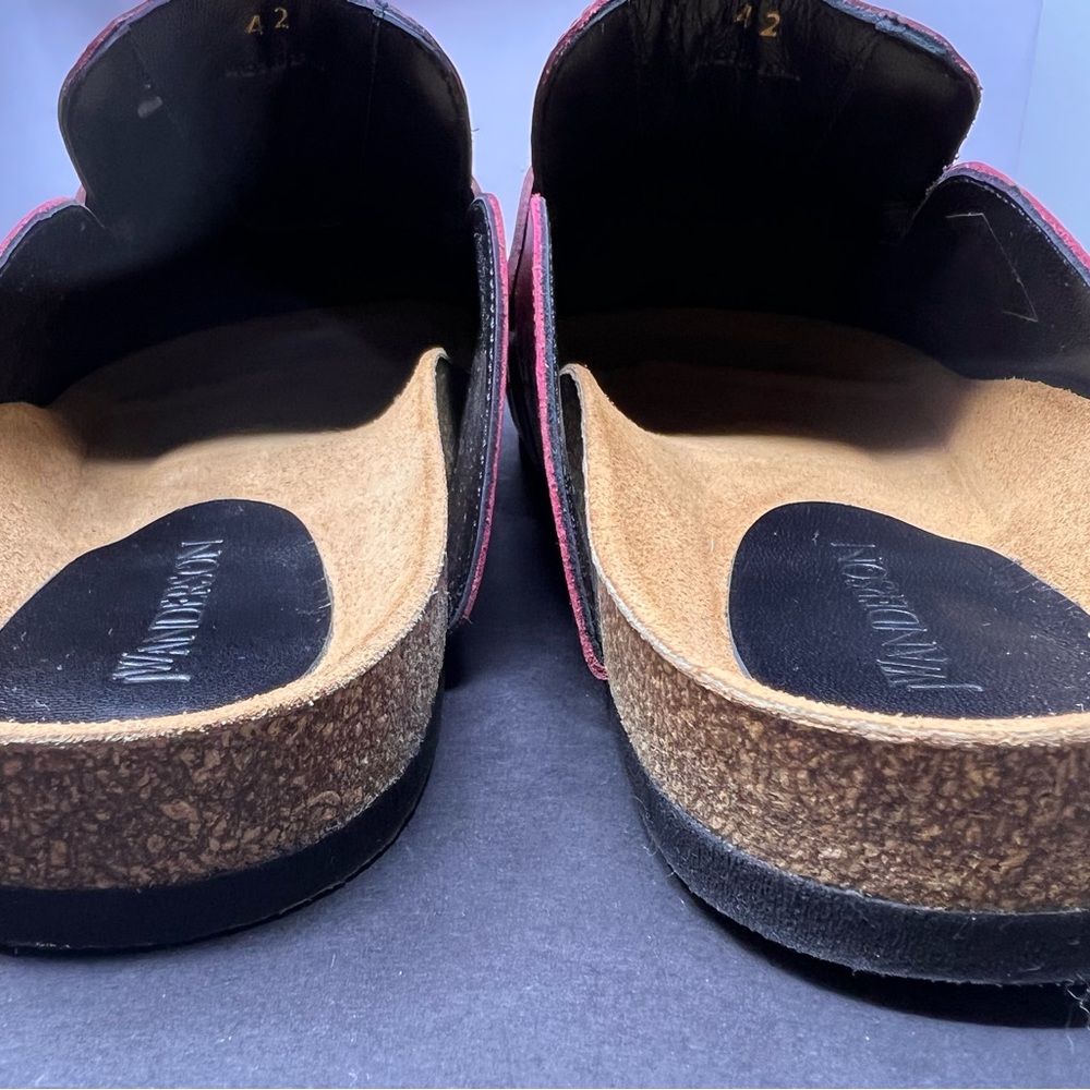 JW Anderson Dark Wine Colored Mules - Picture 9 of 11